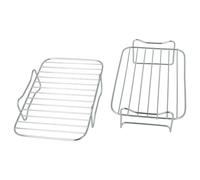 vhbw 2x Rejilla compatible con ProfiCook 9 l freidora de aire - Bandeja 20 x 13,5 x 8 cm