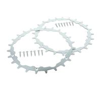 vhbw 2x rueda dentada compatible con Gardena SILENO city 300, 250 Smart, 400, 250 robot cortacésped - acero inoxidable, 24 dientes, incl. tornillos