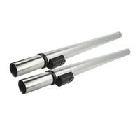 vhbw 2x Tubo aspirador compatible con Nilfisk VP300, VP600 aspiradora - conexión de 32 mm, 60-94 cm, negro/plata