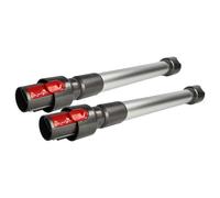vhbw 2x Tubo compatible con Dyson V11 Advanced, V11 Outsize, V10 Total Clean, V11, V10 Absolute aspiradora - 44,5-66,5 cm, plata