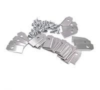 vhbw 30x Cuchilla repuesto compatible con Gardena Sileno Life, Sileno Minimo, Solarhybrid cortacésped - Recambio, plata, acero
