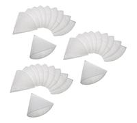 vhbw 30x Filtro cónico para sistema de ventilación por ej. compatible con Zehnder/Buderus / DN125 - Filtro aire de salida G4, DN 125 blanco