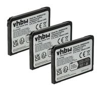 vhbw 3X batería Compatible con Alan/Midland 777, PMR446, PMR446+ Radio (700 mAh, 3,7 V, Li-Ion) - Reemplaza FB-777