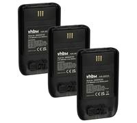 vhbw 3X batería Compatible con Ascom D63, DH7, DECT 3735, i63 teléfono Fijo o inalámbrico (800 mAh, 3,7 V, Li-Ion) Negro