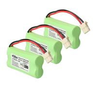 vhbw 3X batería Compatible con AT&T BT-266342, BT-166342, BT166342, CL80100, BT266342, CL80101 teléfono Fijo o inalámbrico (800 mAh, 2,4 V, NiMH)