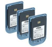 vhbw 3X batería Compatible con Atos Unify Openscape WL4 teléfono Fijo o inalámbrico (900 mAh, 3,7 V, Li-Ion) Azul Gris