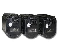 vhbw 3X batería Compatible con Bosch GBH 24VR Herramienta (3000 mAh, NiMH, 24 V)