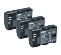 vhbw 3x batería compatible con Canon empuñadura de batería BG-E7, BG-9 | para BG-E6, BG-E13, BG-E14 (2250 mAh, 7,4 V, Li-Ion) con infochip
