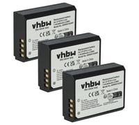 vhbw 3X batería Compatible con Canon EOS 1100D | 1D X, 1D X Mark II, 2000D, 1200D, 3000D, 4000D, 1300D, 1500D cámara (800 mAh, 7,2 V, Li-Ion)