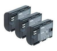 vhbw 3X batería Compatible con Canon EOS 5DS | 5DS R, 60D, 5D Mark III, 5D Mark IV, 6D, 5D Mark II, 60Da cámara (1300 mAh, 7,4 V, Li-Ion) con infochip