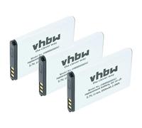 vhbw 3X batería Compatible con Cat B30 móvil, Smartphone (650 mAh, 3,7 V, Li-Ion)