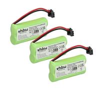 vhbw 3X batería Compatible con DeTeWe BeeTel 900C, 2000C, 2000 teléfono Fijo o inalámbrico (800 mAh, 2,4 V, NiMH)