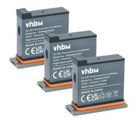 vhbw 3X batería Compatible con dji Osmo Action cámara Mini portátil (1250 mAh, 3,85 V, Li-Ion)