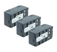 vhbw 3X batería Compatible con Grundig LC-560, LC-355, LC-410, LC-400, LC-460, LC-450, LC-550, LC-500 cámara (4200 mAh, 6 V, NiMH)