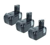 vhbw 3X batería Compatible con Hitachi CR 18DMR, CR 18DLX, DS 18DFL, DS 18DFLG, DH 18DL, DH 18DLX, CR 18DV Herramienta (1500 mAh, NiMH, 18 V)
