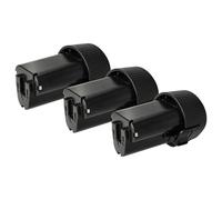 vhbw 3X batería Compatible con Makita LC01ZX, JR102 Sierra de Sable, JV100DZ, JV100, JV100DW, LC01Z, LC01 Herramienta (2000 mAh, Li-Ion, 10,8 V)