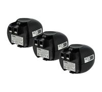 vhbw 3X batería Compatible con Metabo Powermaxx, Powergripp Flashlight, Powermaxx Basic, Powermaxx 4.8 Herramienta (2100 mAh, NiMH, 4,8 V)