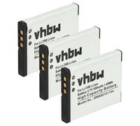 vhbw 3X batería Compatible con Olympus VG-120, FE-4040, VG-110, VG-150, D-700, FE-5040, FE-4020, VG-130 cámara (500 mAh, 3,7 V, Li-Ion)