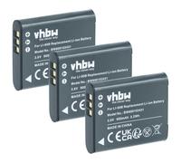 vhbw 3X batería Compatible con OM System Tough TG-7 cámara (900 mAh, 3,6 V, Li-Ion)