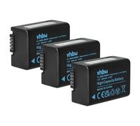vhbw 3X batería Compatible con Panasonic Lumix DMC-FZ150, DC-FZ82, DMC-FZ100, DC-FZ83 cámara (800 mAh, 7,2 V, Li-Ion) con infochip