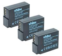 vhbw 3X batería Compatible con Panasonic Lumix DMC-GH2HGK, DMC-GH2K, DMC-GH2HK cámara (1000 mAh, 7,2 V, Li-Ion) con infochip