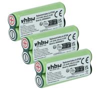 vhbw 3X batería Compatible con Philips Norelco 985RX, HQ3805, 965RX, 968RX, HQ3865, HQ3825, HQ3845 afeitadora (800 mAh, 2,4 V, NiMH)