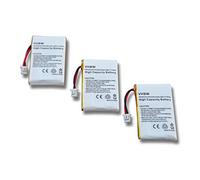 vhbw 3X batería Compatible con Plantronics CS60, CS55, CS55H, CS65, HL10 Lifter Auriculares inalámbricos, Cascos (300 mAh, 3,7 V, Li-Poli)