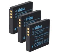 vhbw 3X batería Compatible con Ricoh Caplio R7, R6, R10, R8, CX2, CX1 cámara (600 mAh, 3,6 V, Li-Ion)