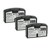 vhbw 3X batería Compatible con Sennheiser A200, Audioport A200, HDI 380, HDI 302, HDR4, HDR30 Auriculares inalámbricos, Cascos (60 mAh, 2,4 V, NiMH)