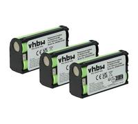 vhbw 3X batería Compatible con Sennheiser EW 300 G2, EW 300 G4, EW 182 G4, EW 300 IEM G3 Auriculares inalámbricos, Cascos (1500 mAh, 2,4 V, NiMH)