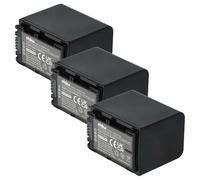 vhbw 3X batería Compatible con Sony NEX-VG900E, PXW-X70, PXW-Z90V cámara de vídeo (1300 mAh, 7,2 V, Li-Ion) con Chip