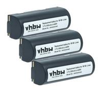 vhbw 3X batería Compatible con Toshiba PDR-M70, PDR-M60, PDR-M5, PDR-M4 cámara (1200 mAh, 3,7 V, Li-Ion)