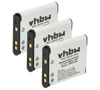 vhbw 3X Batería Recargable Compatible con Nikon CoolPix S100, S2500, S2550, S2600, A100, S2700, A300 cámara Digital, DSLR (600 mAh, 3,7 V, Li-Ion)