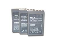 vhbw 3X Batería Recargable Compatible con Olympus OM-D E-M10 Mark III, E-M5 Mark III, E-M10 Mark IV cámara Digital, DSLR (900 mAh, 7,2 V, Li-Ion)