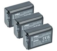 vhbw 3X Batería Recargable Compatible con Sony ZV-E10 cámara Digital, DSLR (950 mAh, 7,2 V, Li-Ion) - Chip informativo