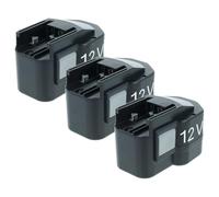 vhbw 3X batería reemplaza AEG 4 932 376 508, PBS 3000, 49-24-0150, 4 932 373 522, 4 932 367 904 para Herramienta (1500 mAh, NiMH, 12 V)