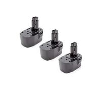 vhbw 3X Batería reemplaza Dewalt DC9091, DE9038, DE9091, DE9092, DE9094, DE9502, DW9094 para Herramientas eléctricas (1500 mAh, NiMH, 14,4 V)