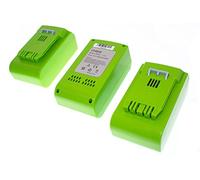 vhbw 3X batería reemplaza Greenworks 29807, 29322, G24B2, 29852, 29842, 29837 para Herramienta (5000 mAh, Li-Ion, 24 V)