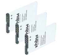 vhbw 3X batería reemplaza Nokia BL-5J | para teléfono fijo o inalámbrico (1300 mAh, 3,7 V, Li-Ion)