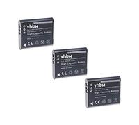 vhbw 3X batería reemplaza Olympus Li-92B, Li-90B para cámara (900 mAh, 3,6 V, Li-Ion)