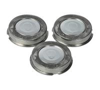 vhbw 3x cabezales de repuesto compatible con Philips HQ30, HQ33, HQ130, HQ132, HQ135, HQ136, HQ139, HQ40, HQ402, HQ404, HQ406, HQ41 máquina de afeitar, plata