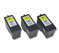 vhbw 3X Cartuchos de Tinta Compatible con Lexmark X2450, X2470, X2330, X2350, X2310, X2315, X3480, Z730, X3450, X3470 Impresora - CMY (Rellenado)