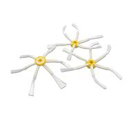 vhbw 3X Cepillo Lateral Compatible con iRobot Roomba 696, 690, 700, 681, 675, 671, 670, 695 Robot Aspirador - Set cepillos, Amarillo/Blanco