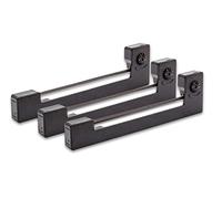 vhbw 3x Cinta de color de escritura compatible con Epson M 183, M 182, M 185, M 195, M 190, MP 150 K, MP 130 impresora de matriz o de tickets - negro