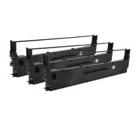 vhbw 3x Cinta de color de escritura reemplaza Epson C13S015632, S015632 para impresora de matriz o de tickets - negro