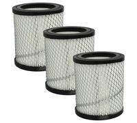 vhbw 3x compatible con PowerPlus 300, 300B aspirador de ceniza - Filtro HEPA antialérgico