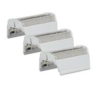 vhbw 3x Doble hoja de corte compatible con Braun Contour 5735, 5736, 370, 380, 390cc, 5738, 5739, 5873 afeitadora eléctrica + marco, plata
