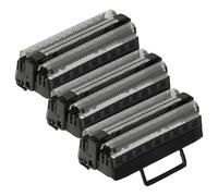 vhbw 3x Doble hoja de corte compatible con Remington M2825, M2800, M2821, M2822, M2810, M2820 afeitadora eléctrica + marco, negro/plata