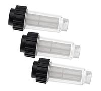 vhbw 3x filtro antisuciedad compatible con Nilfisk C 110.7-5 X-tra, C 120.7-6 PC hidrolimpiadora con conexión 3/4'' AG - Filtro con carcasa
