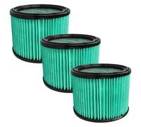 vhbw 3x Filtro compatible con Bosch GAS 12-25 PL, 15 PS aspiradora - filtro Hepa Negro Azul claro